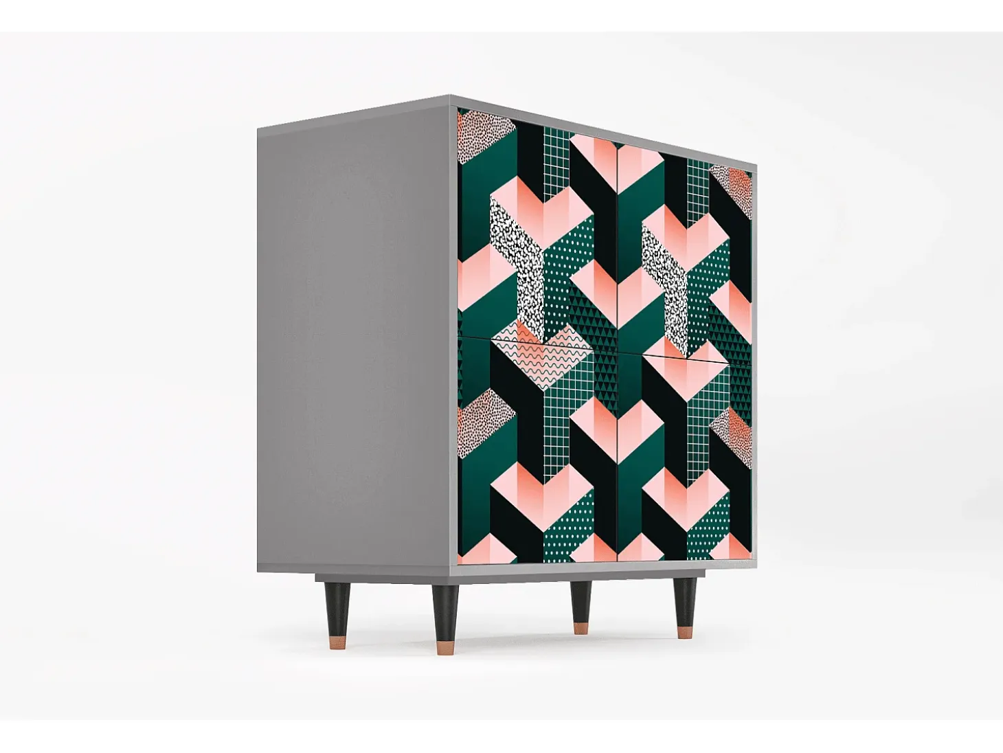 Aparador - 94x96x48 cm - BS3 - Geometric Madness, Gris