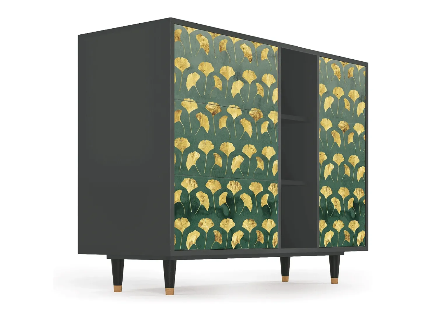 Aparador - 125x98x48 cm - BS2 - Gingko leaves, Antracita