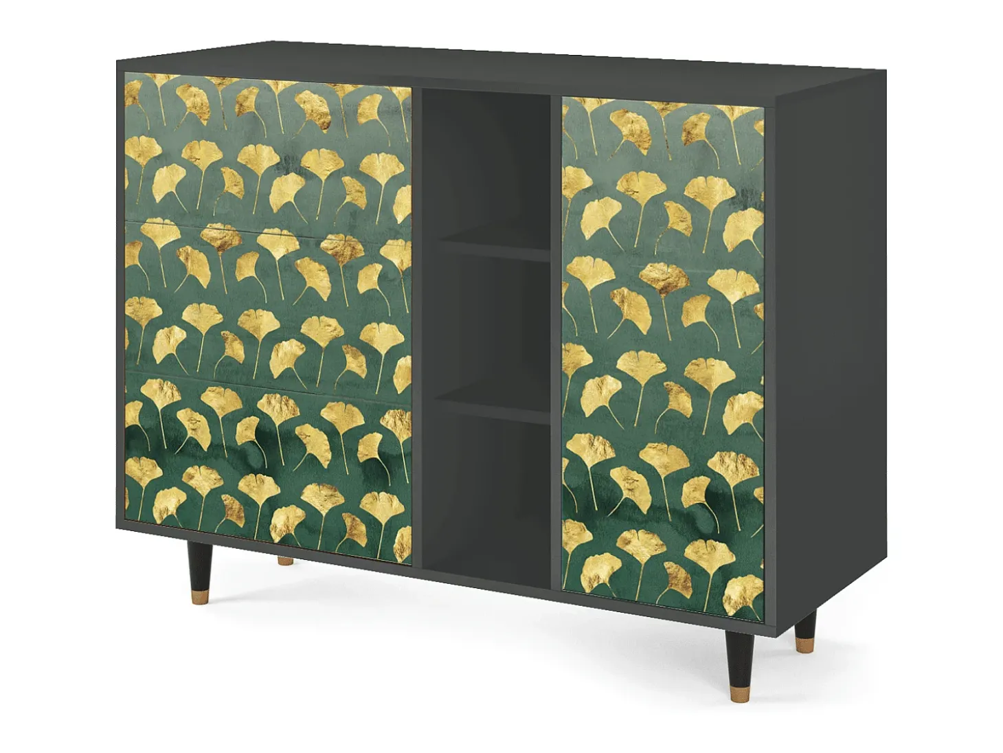 Aparador - 125x98x48 cm - BS2 - Gingko leaves, Antracita