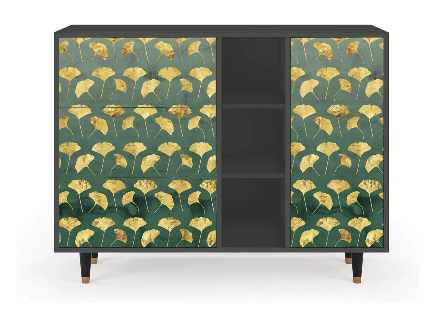 Aparador - 125x98x48 cm - BS2 - Gingko leaves, Antracita