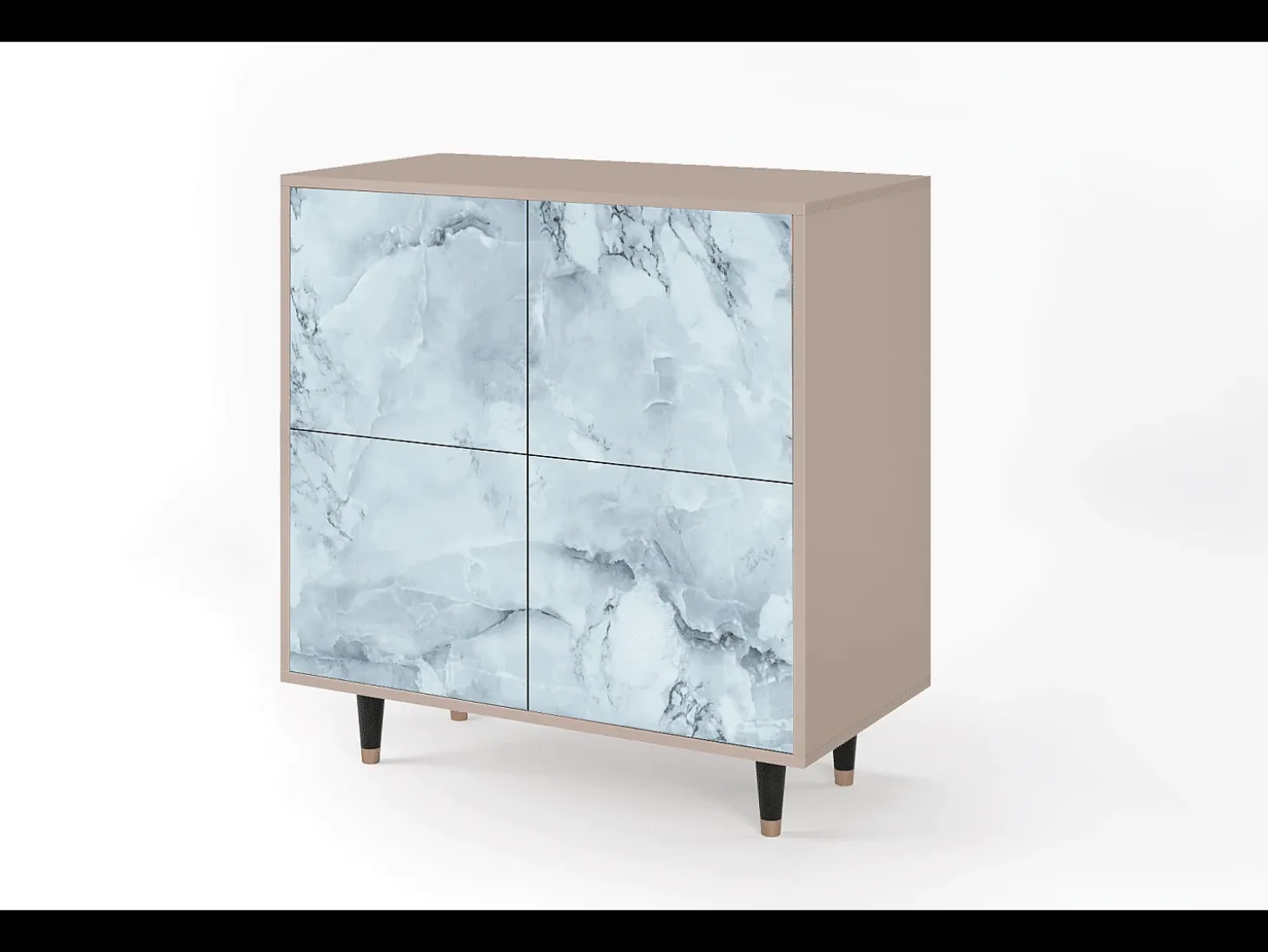 Aparador - 94x96x48 cm - BS3 - Glacial Colour, Latte
