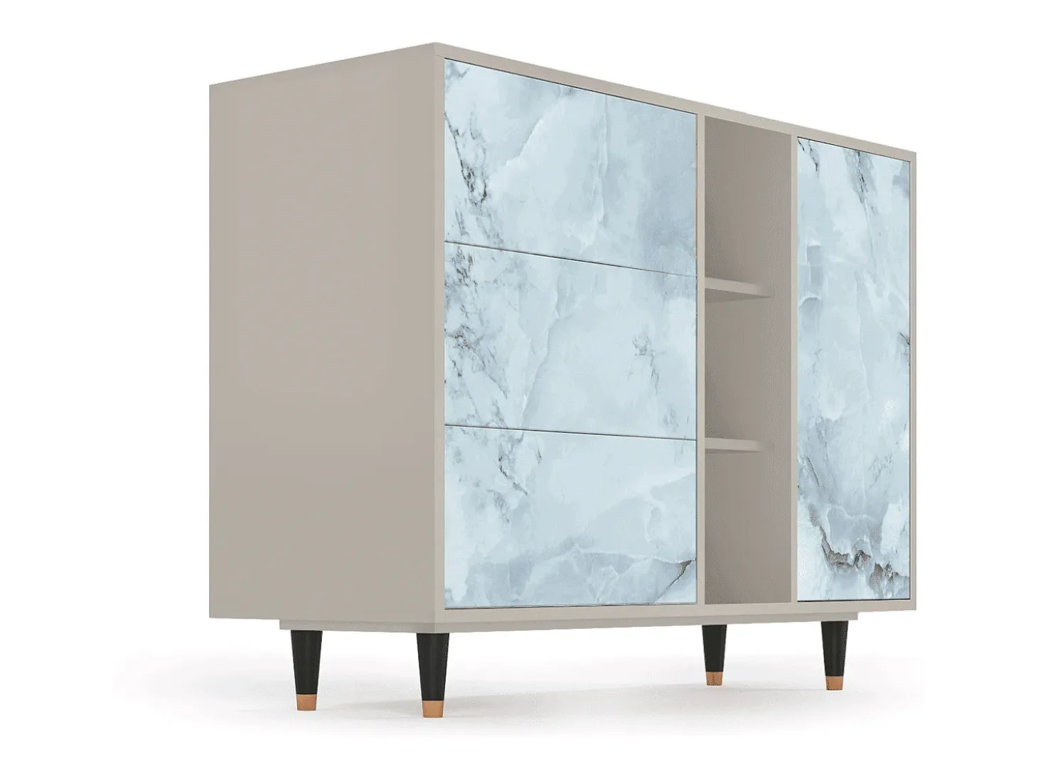 Aparador - 125x98x48 cm - BS2 - Glacial Colour, Arena