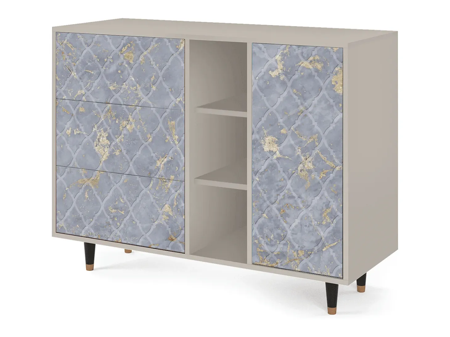 Aparador - 125x98x48 cm - BS2 - Golden Smoke, Arena