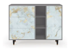 Aparador - 125x98x48 cm - BS2 - Golden Waves, Gris
