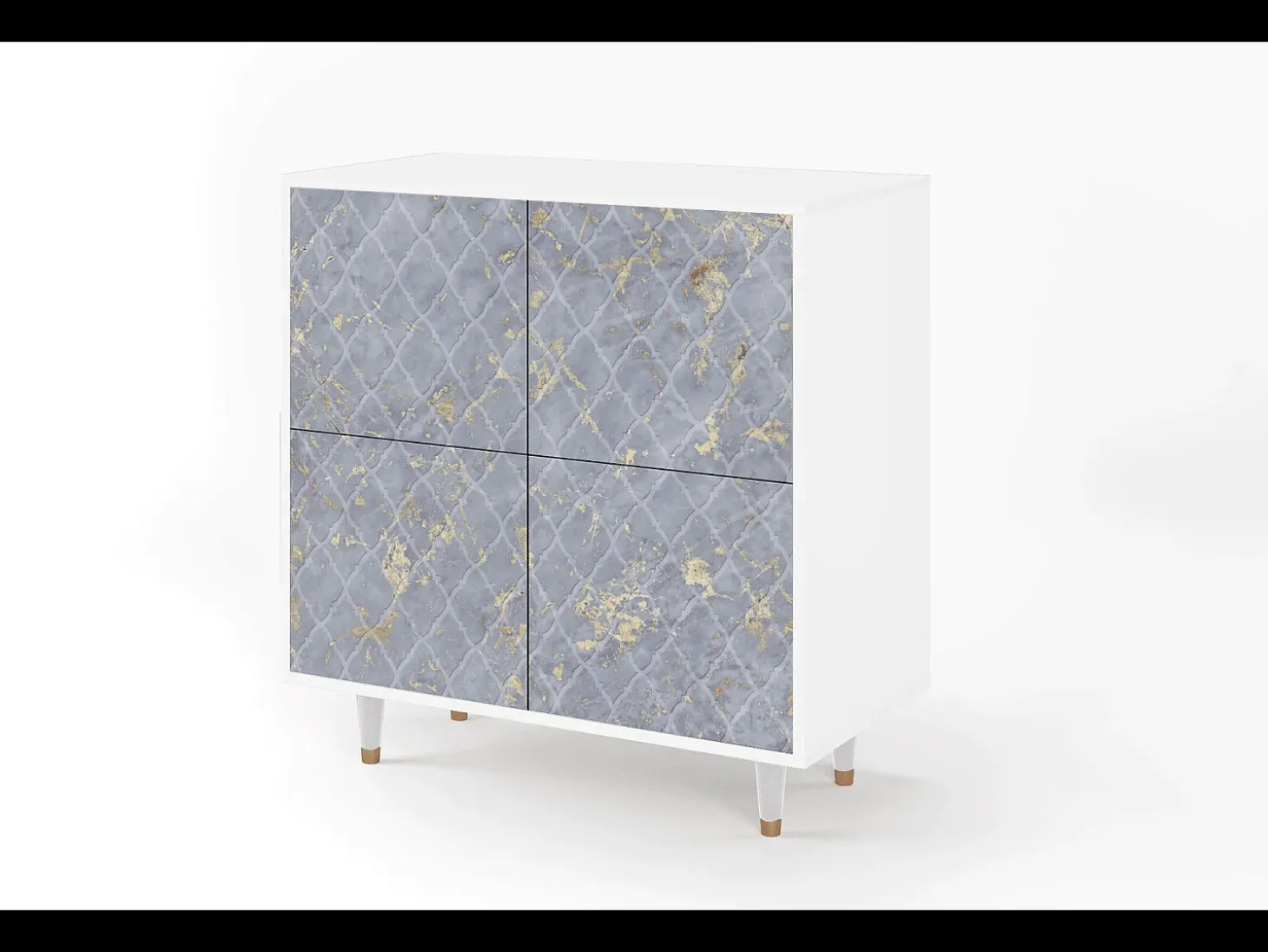 Aparador - 94x96x48 cm - BS3 - Golden Smoke, Blanco