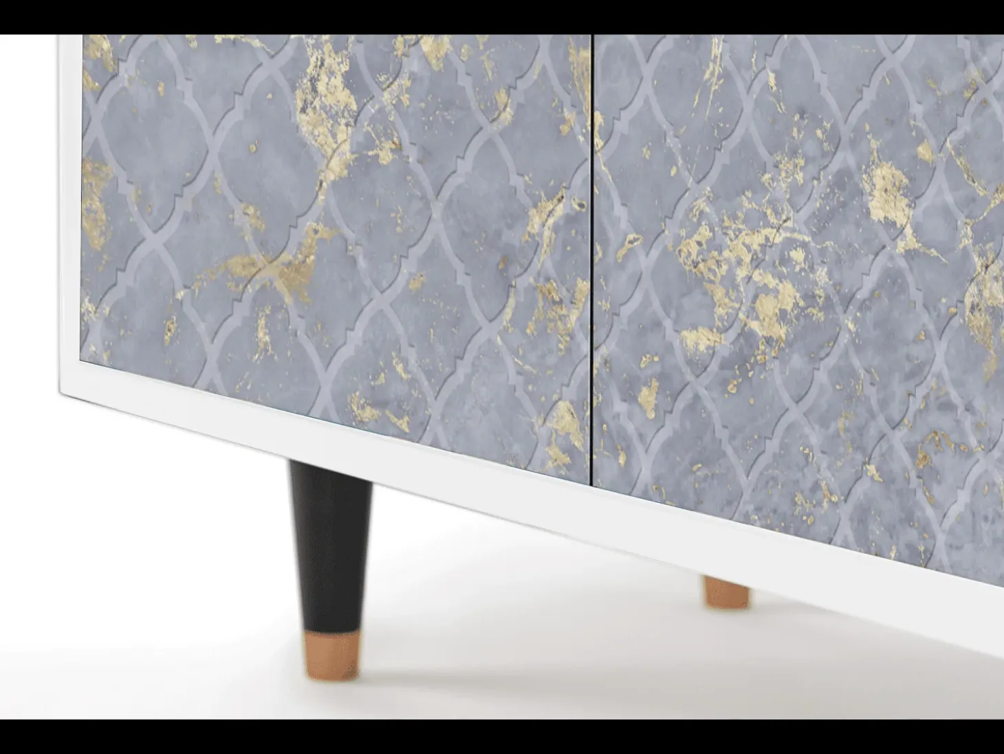 Aparador - 94x96x48 cm - BS3 - Golden Smoke, Blanco