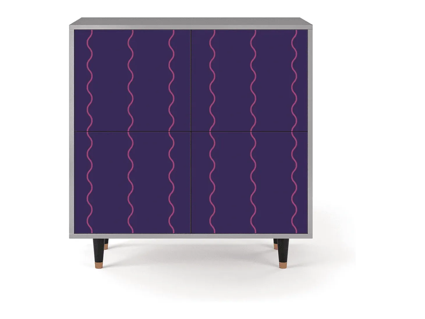 Aparador - 94x96x48 cm - BS3 - Grape Maccaroni, Gris
