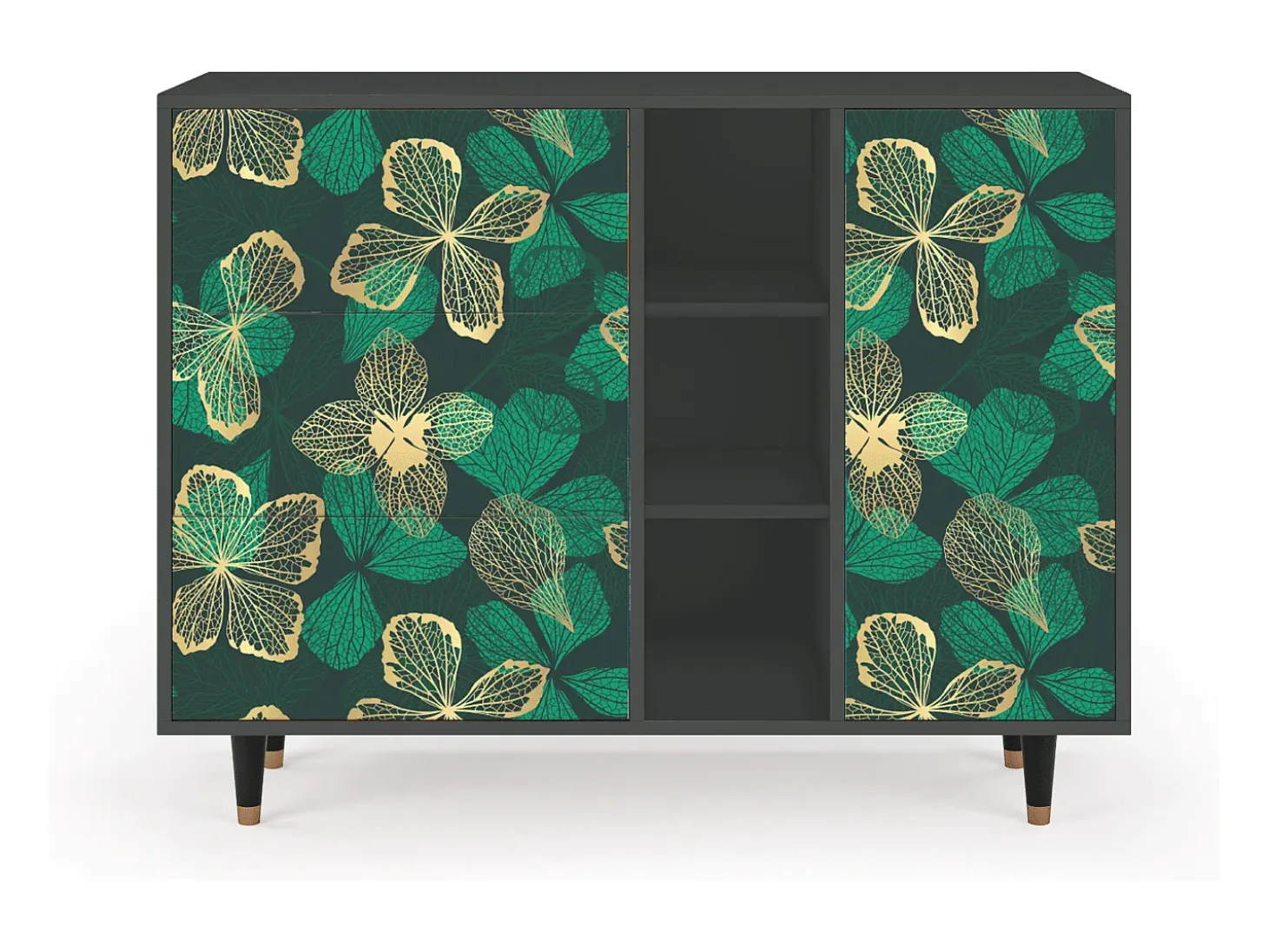 Aparador - 125x98x48 cm - BS2 - Green Flower, Antracita