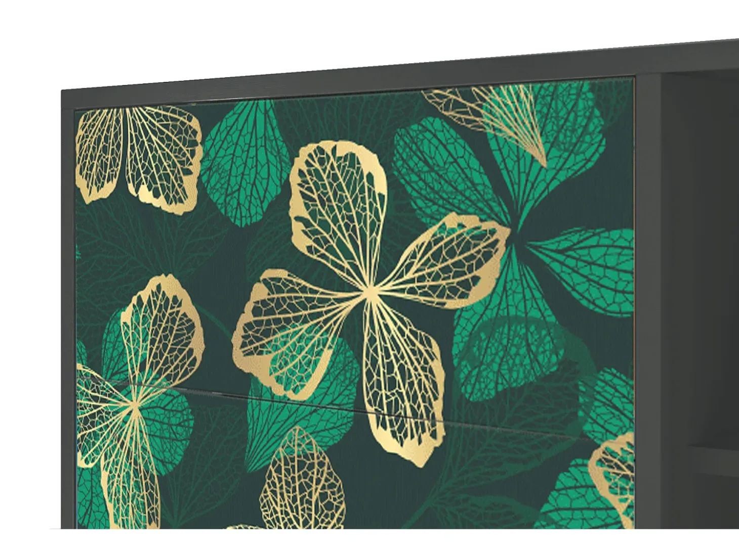 Aparador - 125x98x48 cm - BS2 - Green Flower, Antracita