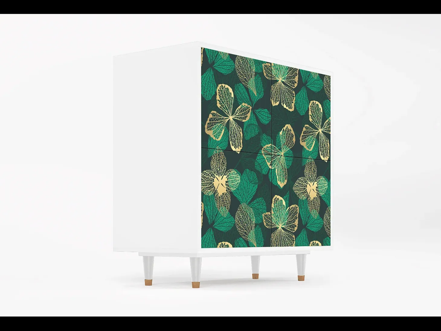 Aparador - 94x96x48 cm - BS3 - Green Flower, Blanco