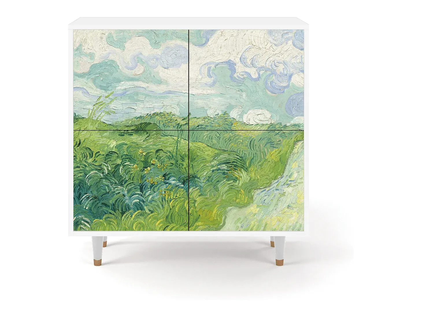 Aparador - 94x96x48 cm - BS3 - Green Wheat Fields, Blanco