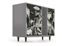 Aparador - 125x98x48 cm - BS2 - Guernica by Picasso, Gris