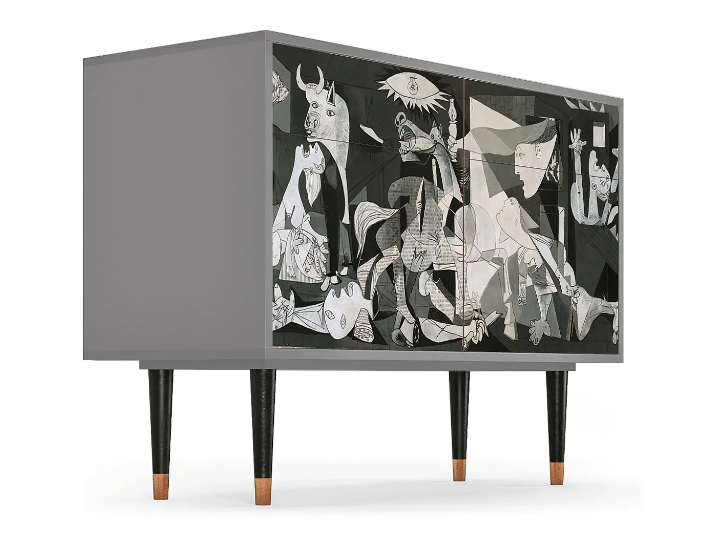 Aparador - 115x85x48 cm - BS4 - Guernica by Picasso, Gris