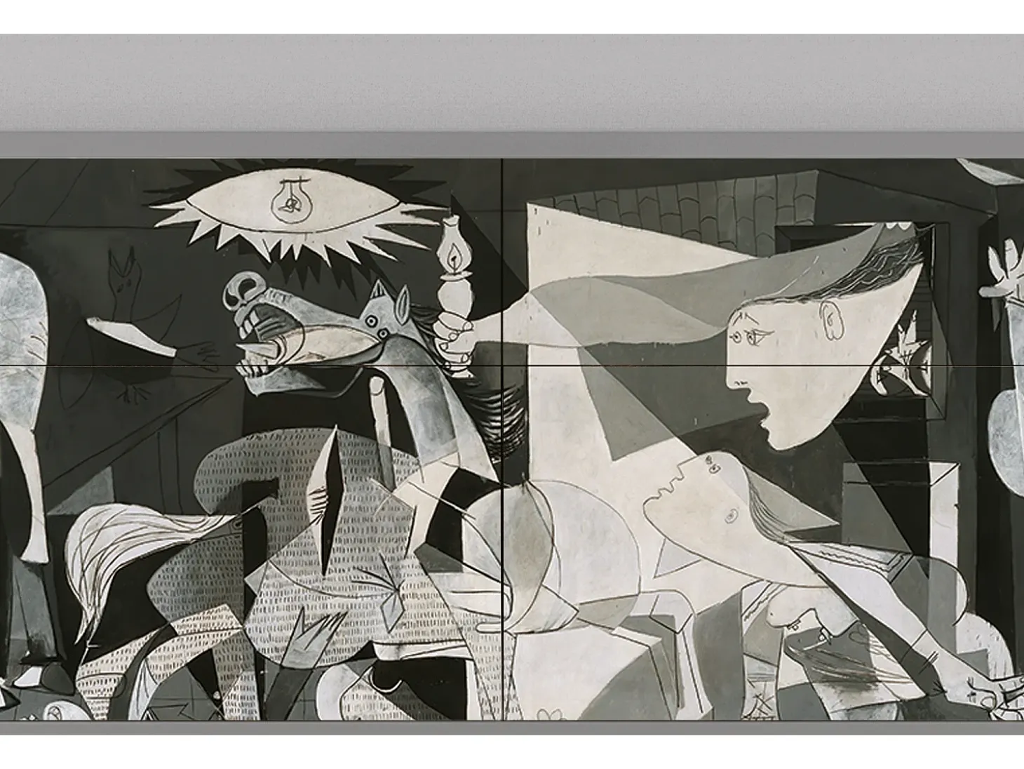 Aparador - 115x85x48 cm - BS4 - Guernica by Picasso, Gris