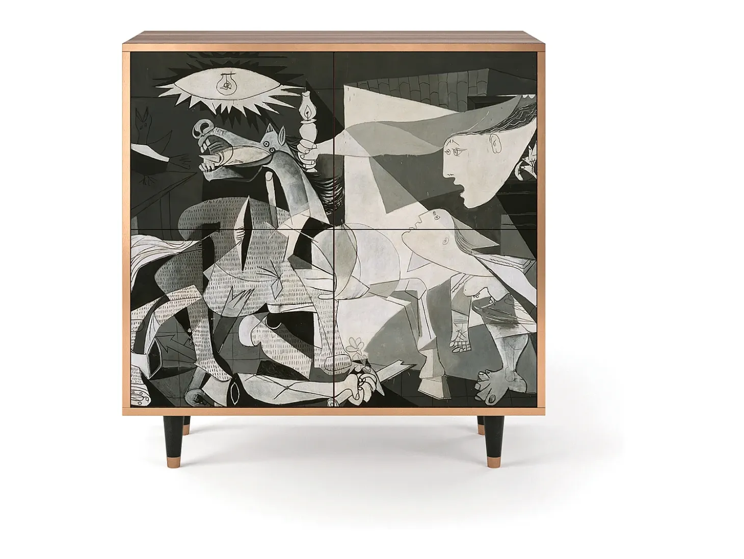 Aparador - 94x96x48 cm - BS3 - Guernica by Picasso, Nogal