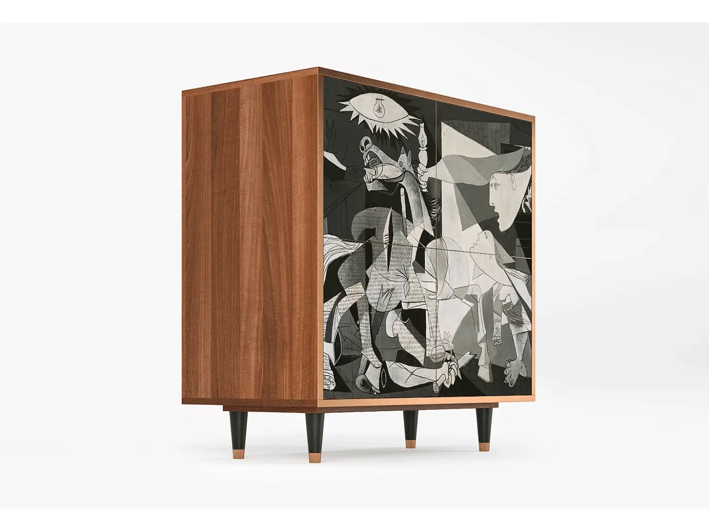 Aparador - 94x96x48 cm - BS3 - Guernica by Picasso, Nogal