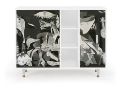 Aparador - 125x98x48 cm - BS2 - Guernica by Picasso, Blanco