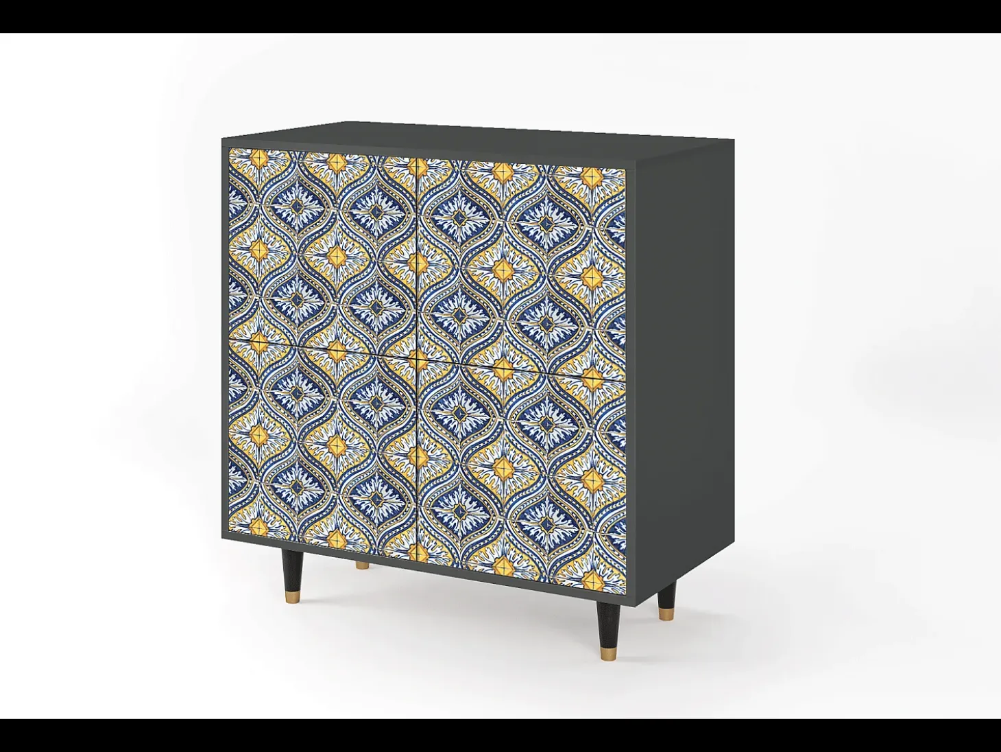 Aparador - 94x96x48 cm - BS3 - Illusory Pattern, Antracita