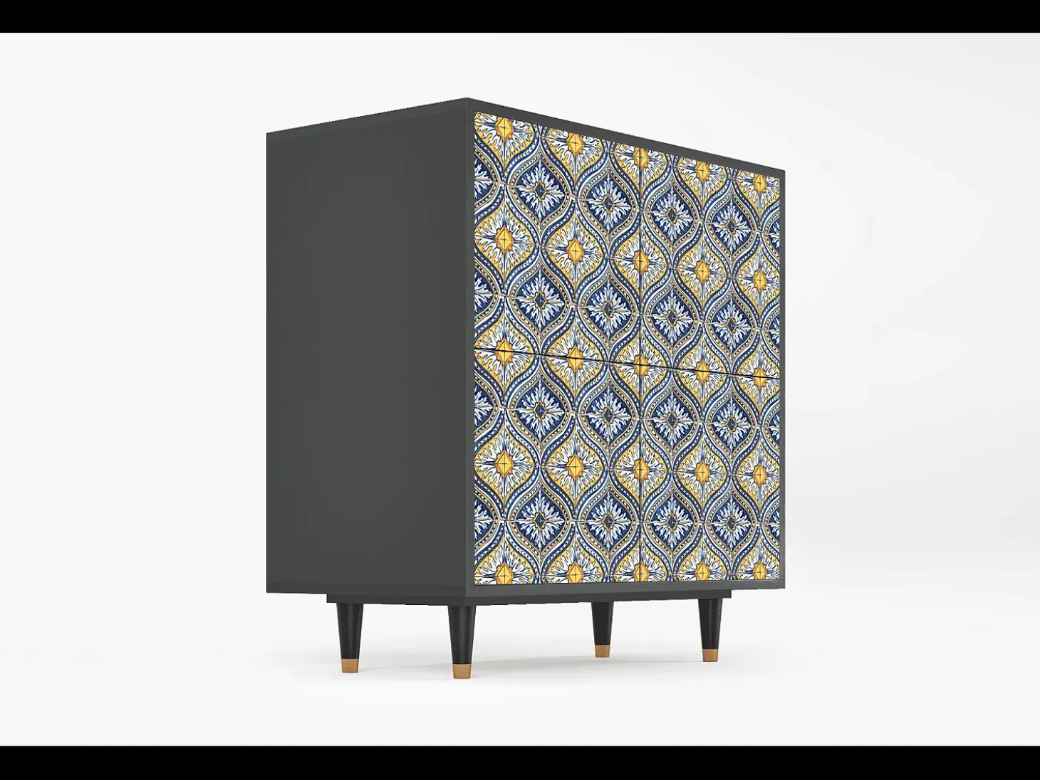 Aparador - 94x96x48 cm - BS3 - Illusory Pattern, Antracita