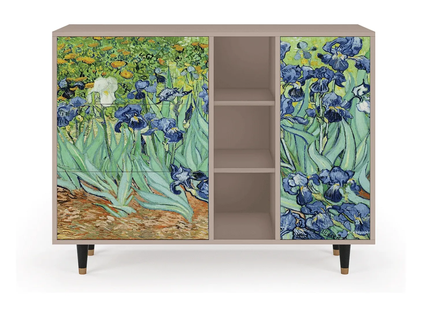 Aparador - 125x98x48 cm - BS2 - Irises , Latte