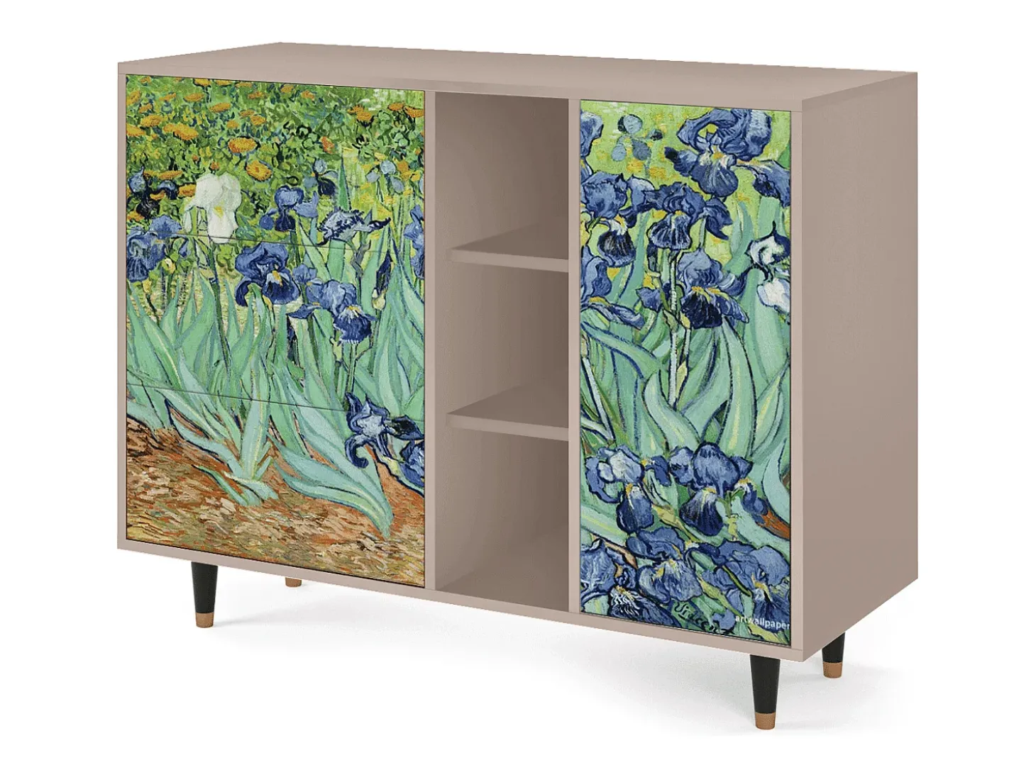 Aparador - 125x98x48 cm - BS2 - Irises , Latte