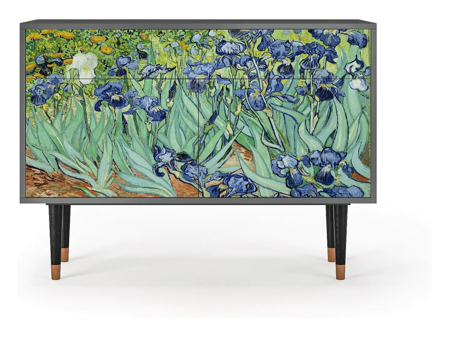 Aparador - 115x85x48 cm - BS4 - Irises , Antracita