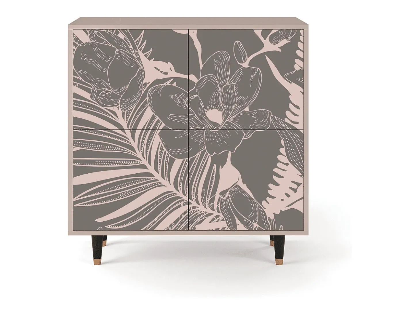 Aparador - 94x96x48 cm - BS3 - Issabelline Flower, Latte