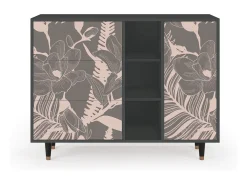 Aparador - 125x98x48 cm - BS2 - Issabelline Flower, Antracita