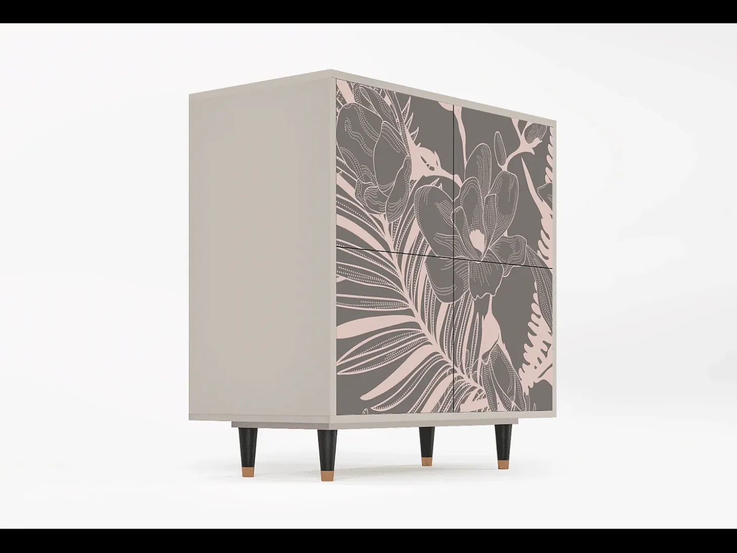 Aparador - 94x96x48 cm - BS3 - Issabelline Flower, Arena