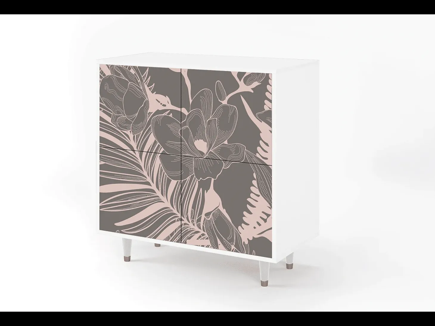 Aparador - 94x96x48 cm - BS3 - Issabelline Flower, Blanco