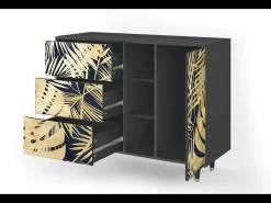 Aparador - 125x98x48 cm - BS2 - Jungle Vibes, Antracita