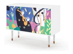 Aparador - 115x85x48 cm - BS4 - La Tristesse du Roi, Blanco