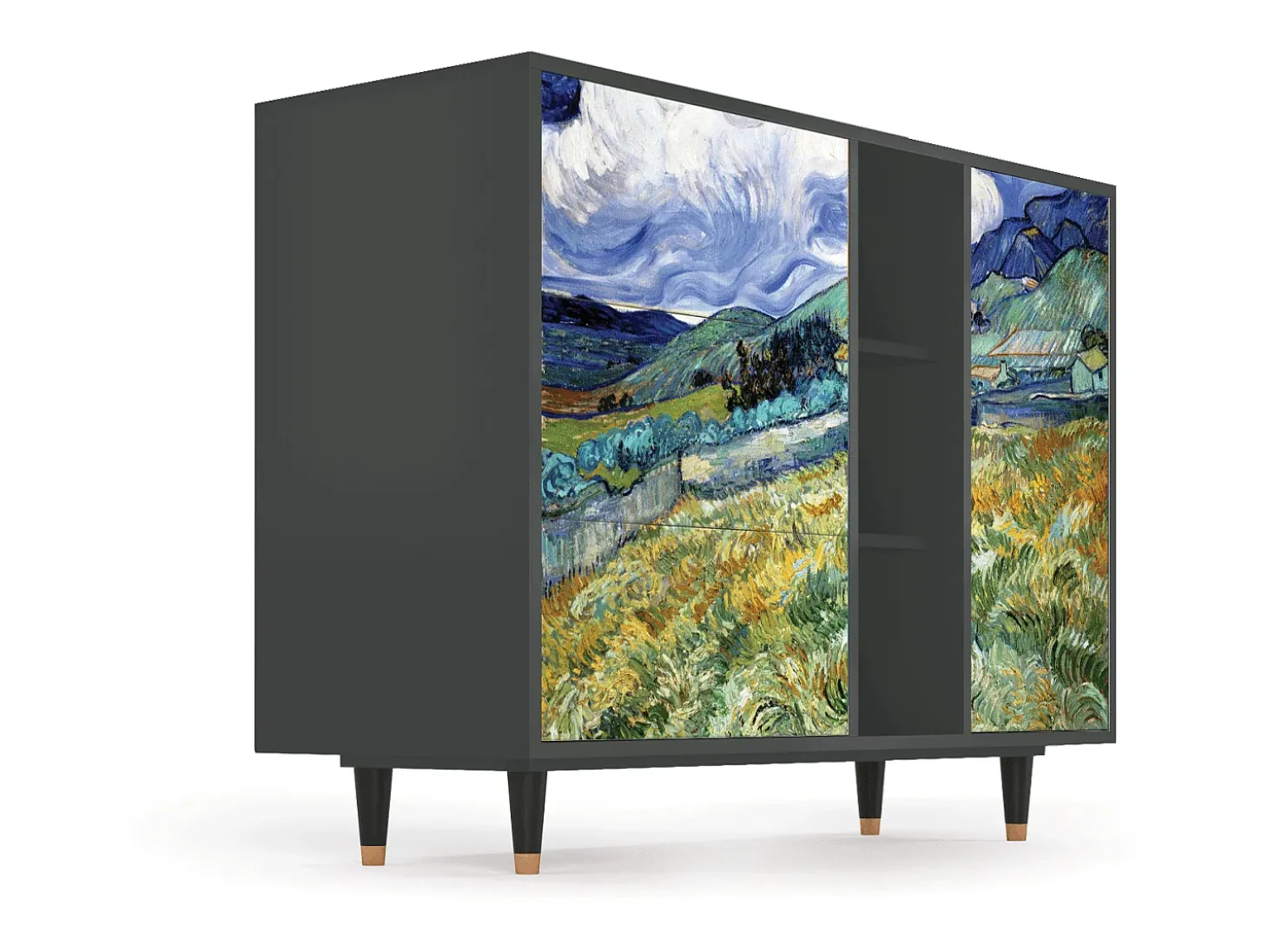 Aparador - 125x98x48 cm - BS2 - Landscape, Antracita