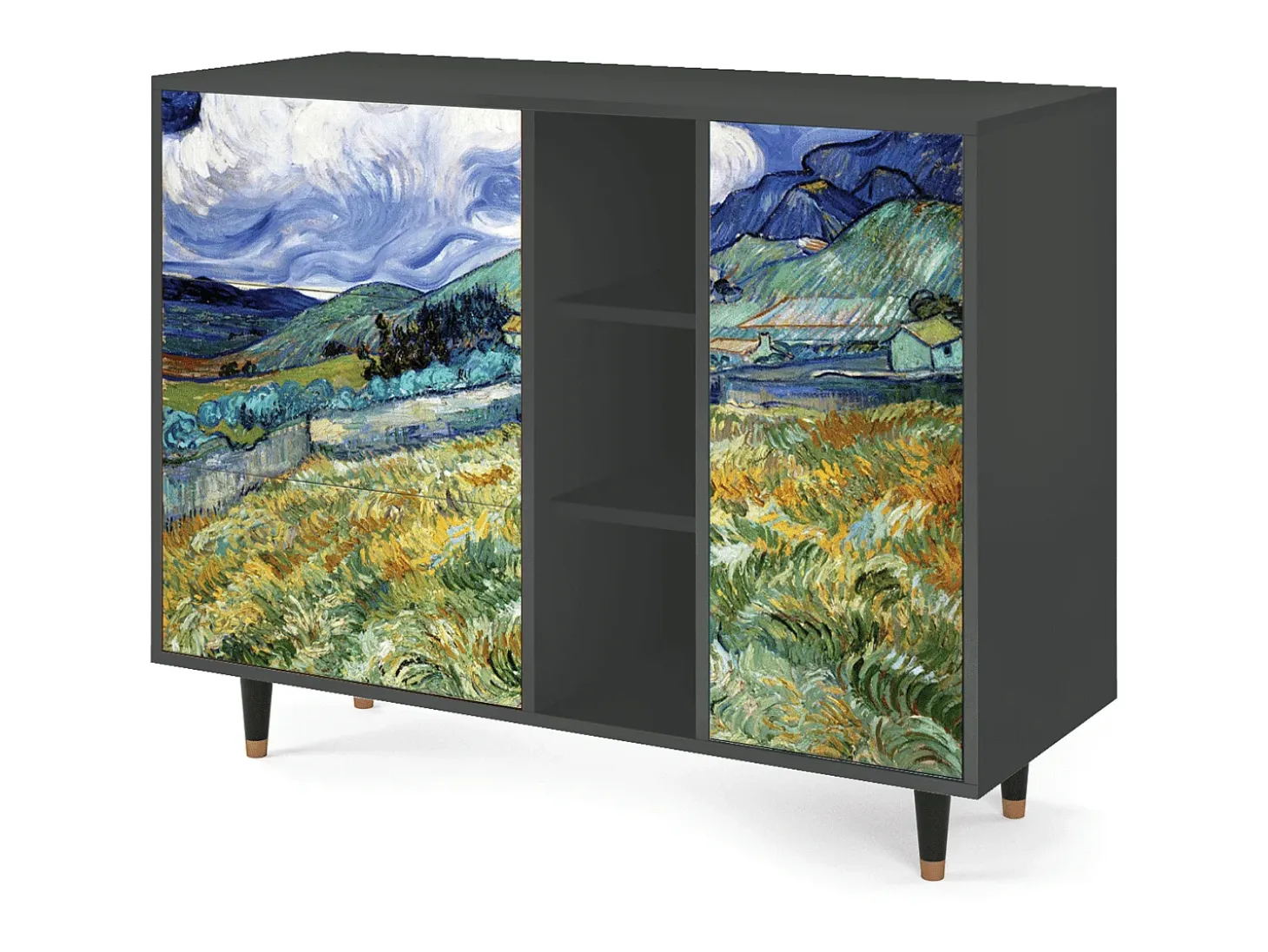 Aparador - 125x98x48 cm - BS2 - Landscape, Antracita