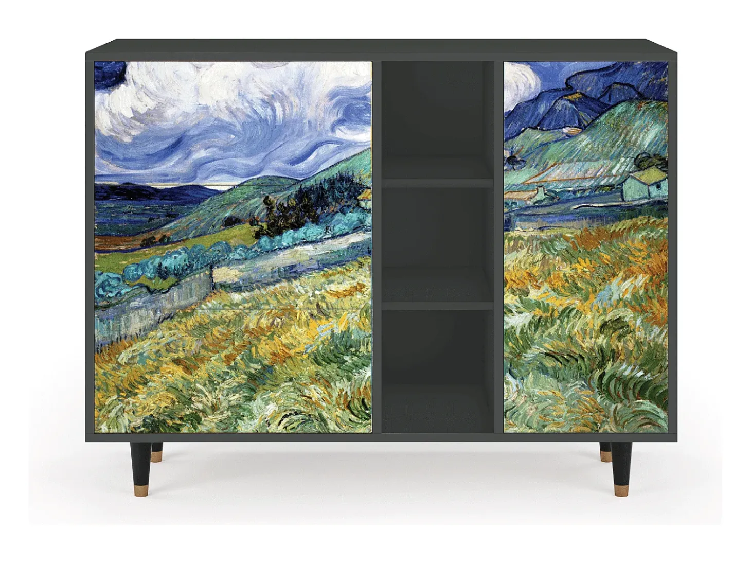 Aparador - 125x98x48 cm - BS2 - Landscape, Antracita