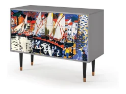 Aparador - 115x85x48 cm - BS4 - Le Séchage des voiles , Gris