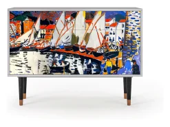 Aparador - 115x85x48 cm - BS4 - Le Séchage des voiles , Gris