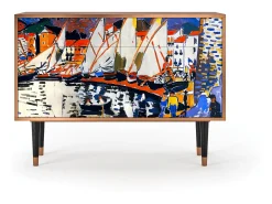 Aparador - 115x85x48 cm - BS4 - Le Séchage des voiles , Nogal
