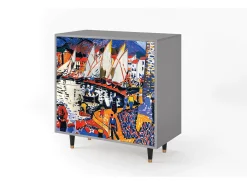 Aparador - 94x96x48 cm - BS3 - Le Séchage des voiles , Gris