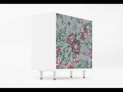 Aparador - 94x96x48 cm - BS3 - Light Peonies, Blanco