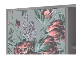 Aparador - 125x98x48 cm - BS2 - Light Peonies, Gris