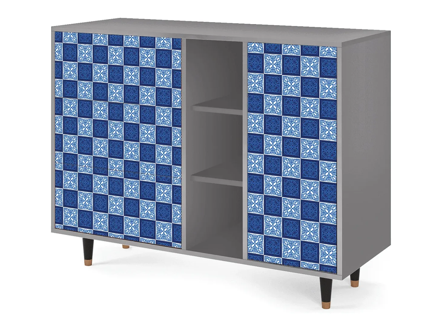 Aparador - 125x98x48 cm - BS2 - Light Path, Gris