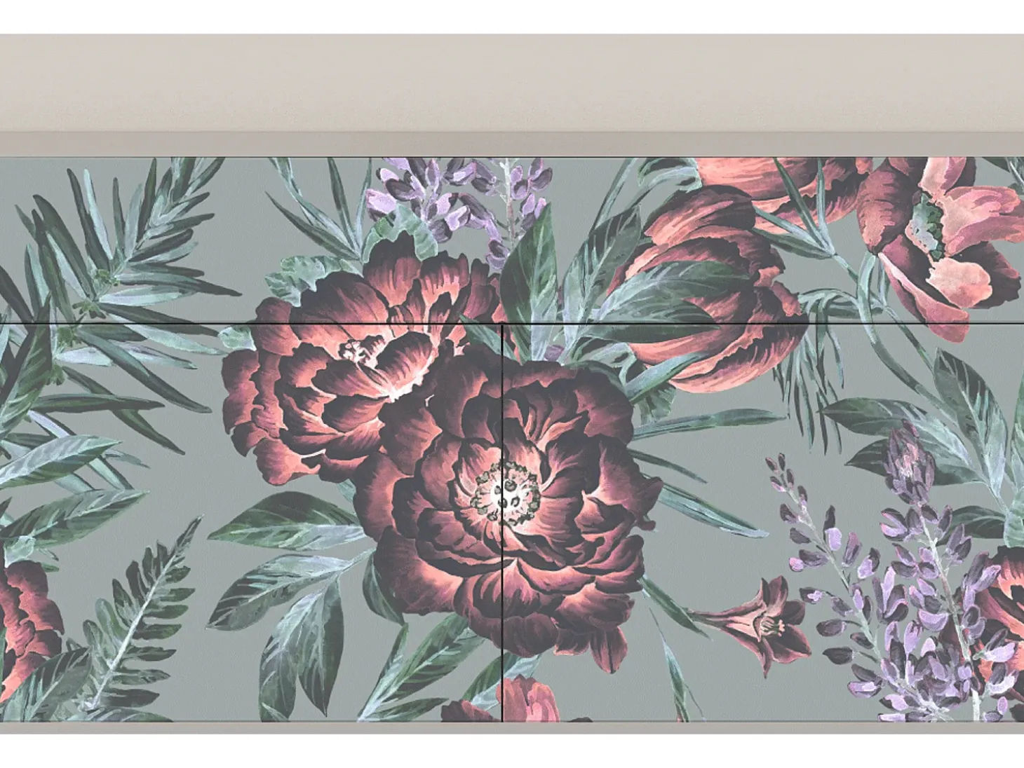Aparador - 115x85x48 cm - BS4 - Light Peonies, Arena