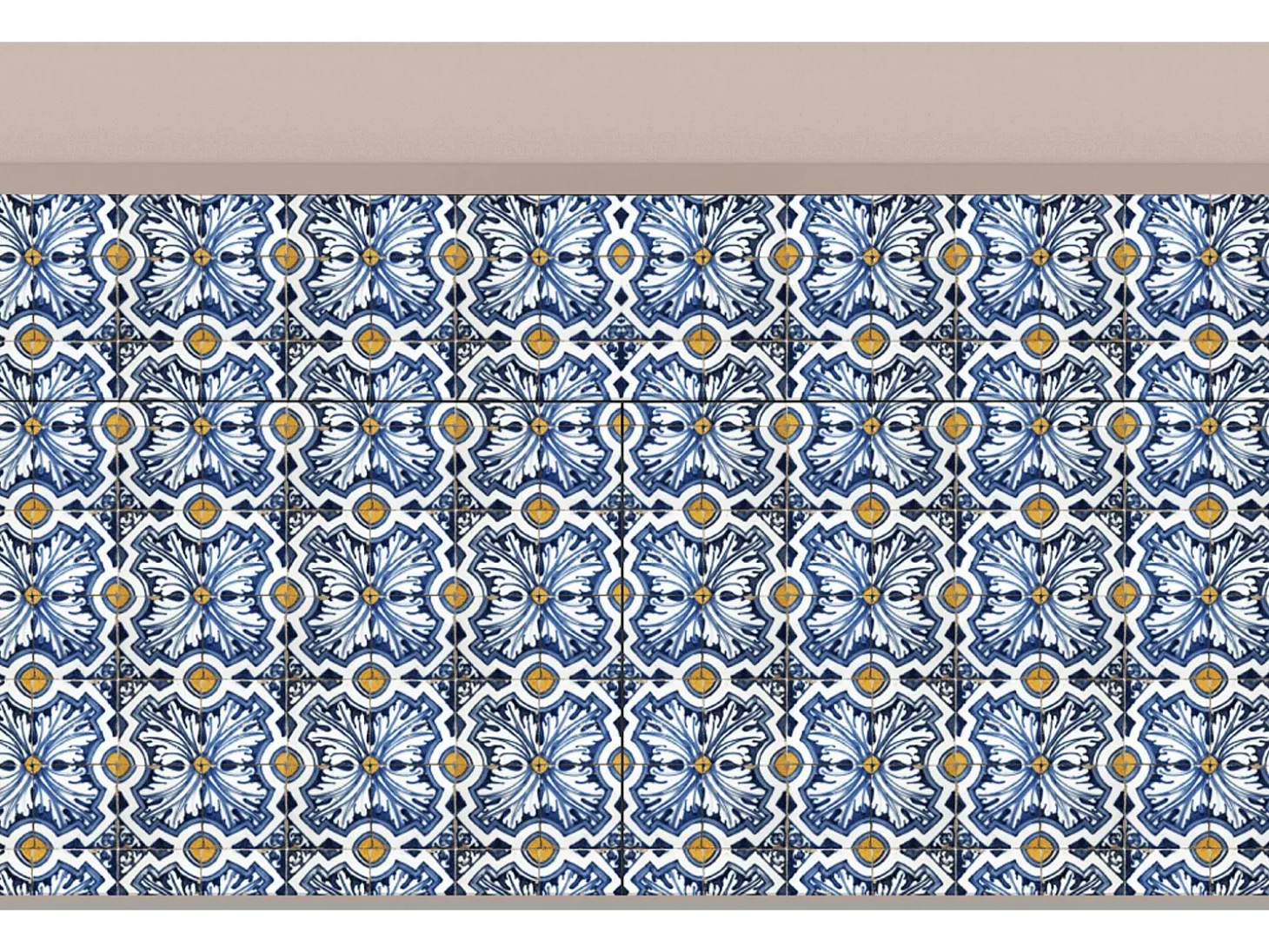 Aparador - 115x85x48 cm - BS4 - Lovely Cornflowers, Latte