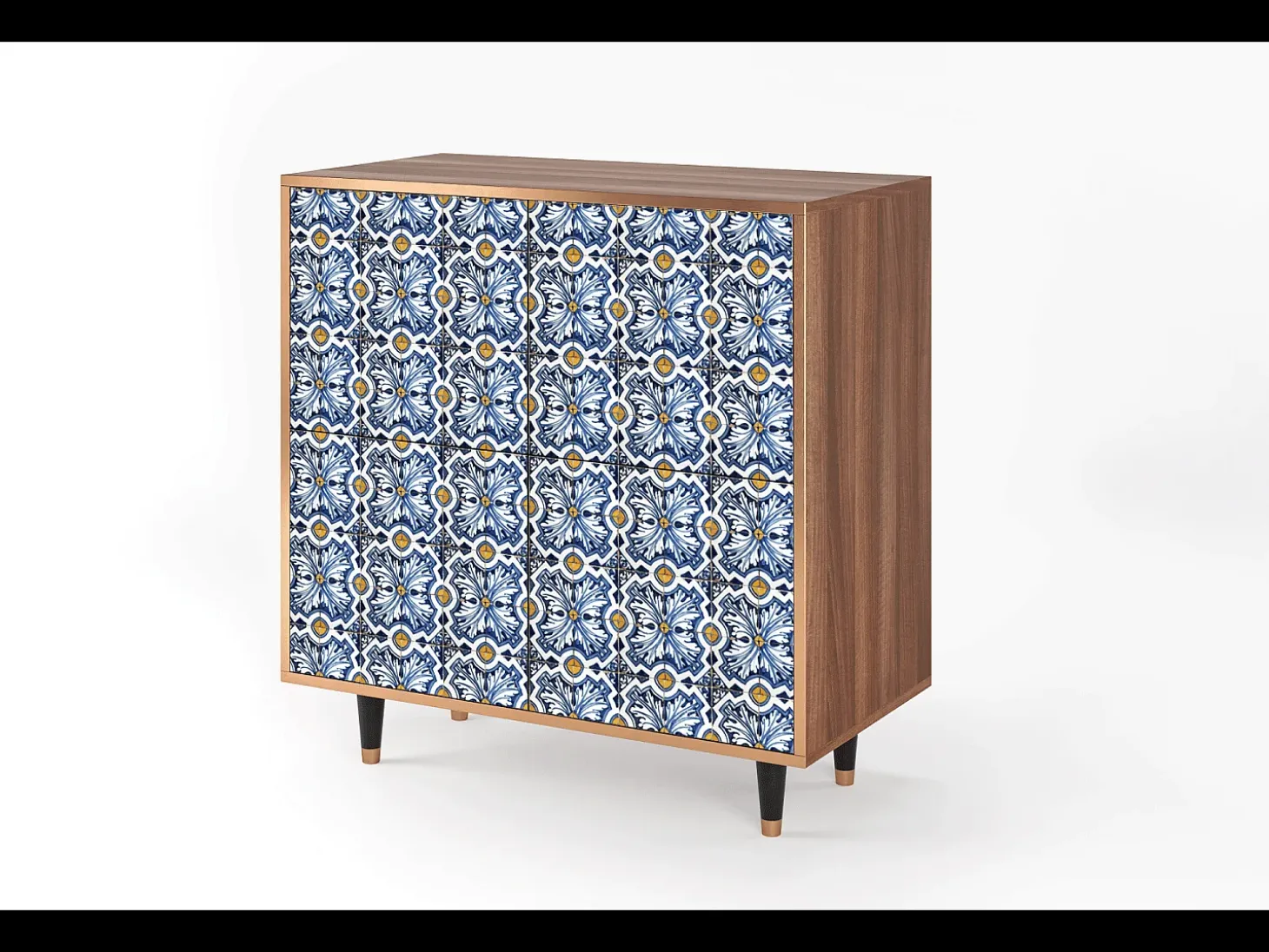 Aparador - 94x96x48 cm - BS3 - Lovely Cornflowers, Nogal