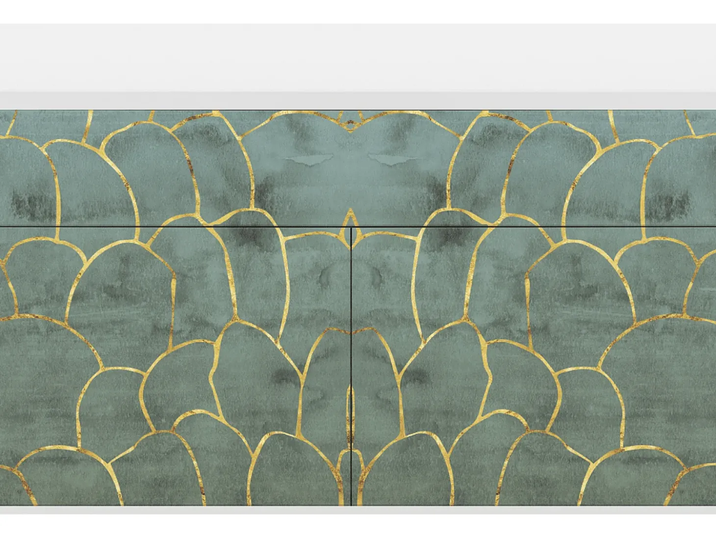 Aparador - 115x85x48 cm - BS4 - Magnificent Water Lily, Blanco