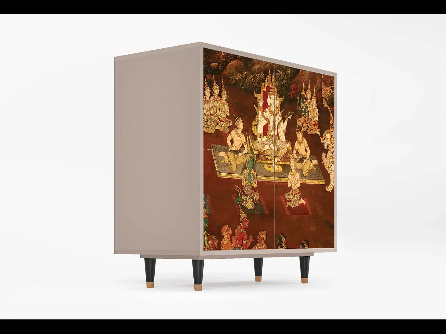Aparador - 94x96x48 cm - BS3 - Malyavan, Latte