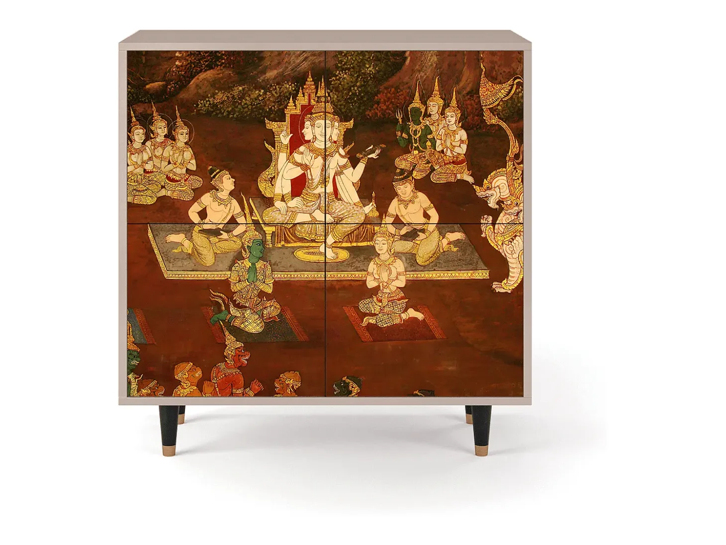 Aparador - 94x96x48 cm - BS3 - Malyavan, Latte