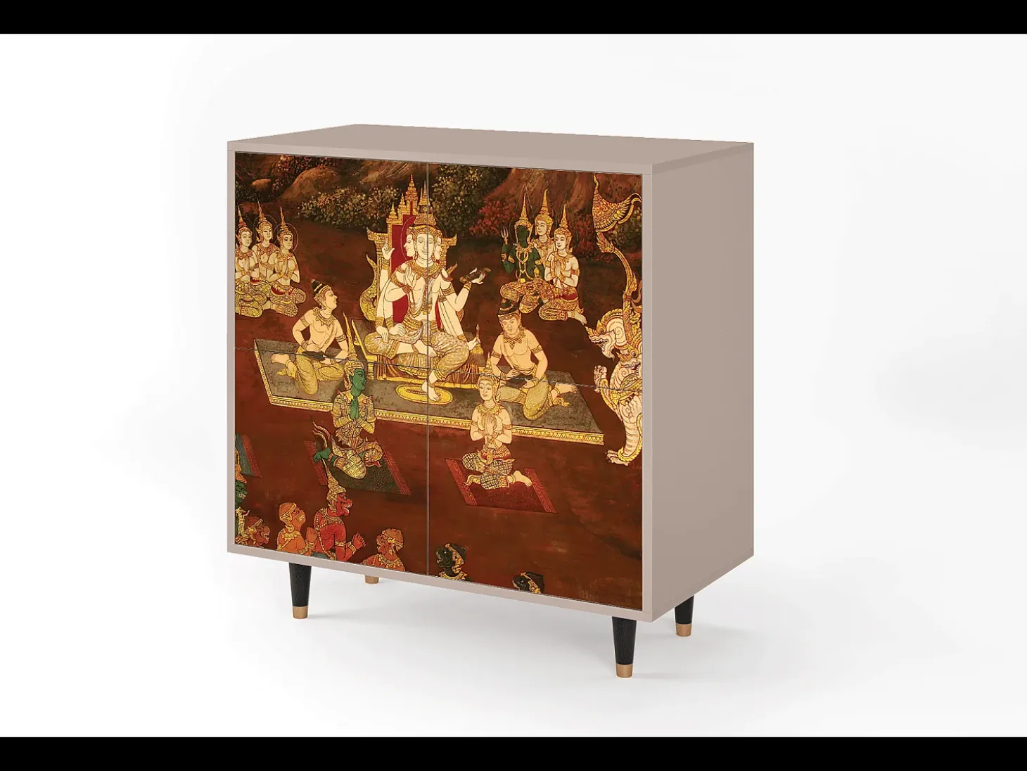 Aparador - 94x96x48 cm - BS3 - Malyavan, Latte