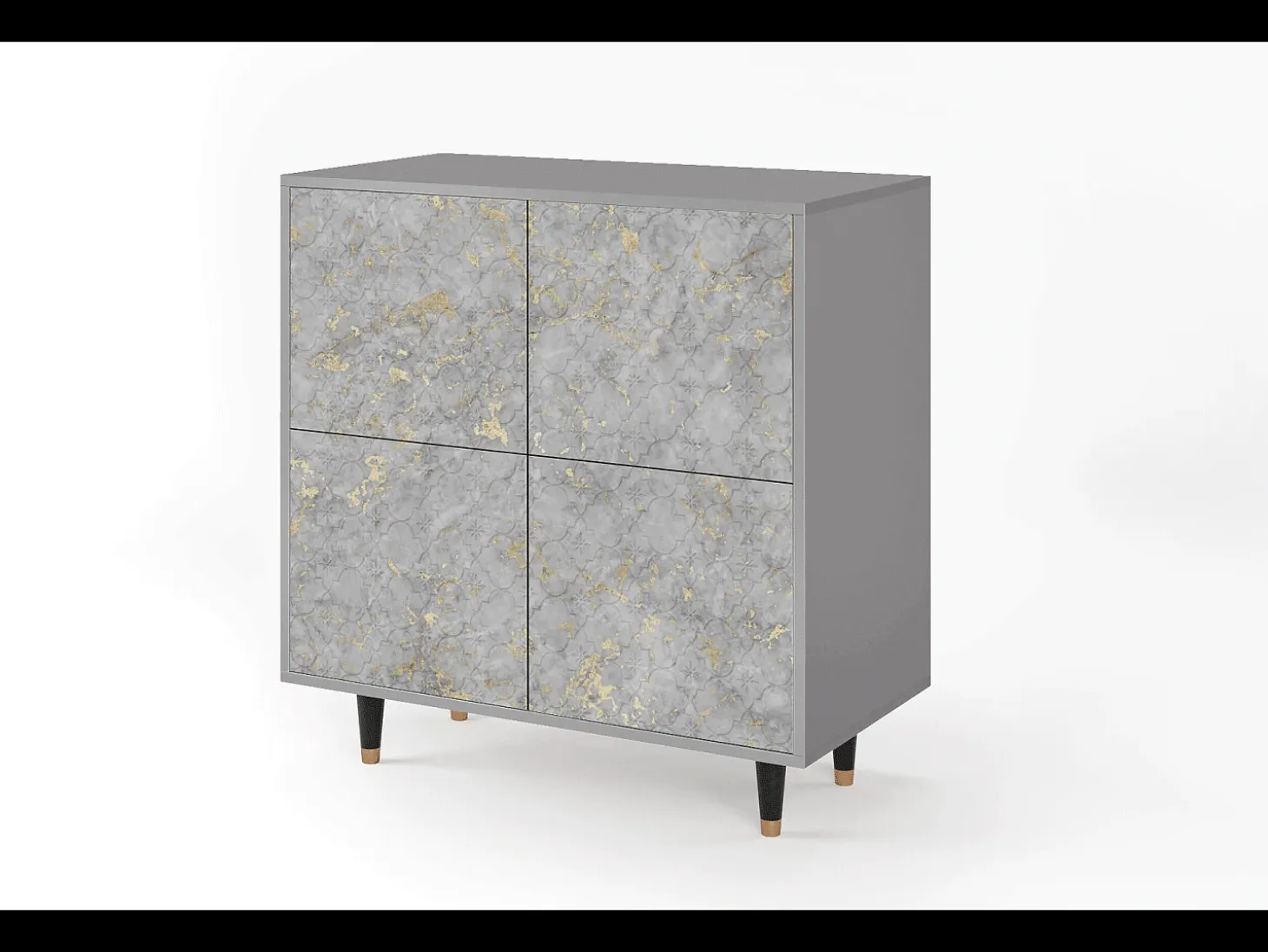 Aparador - 94x96x48 cm - BS3 - Mariana Trench, Gris
